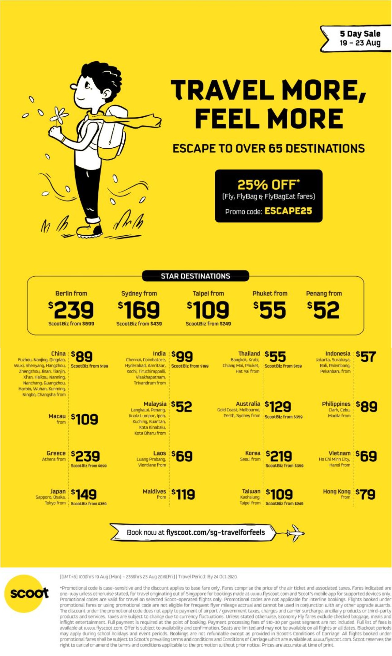 Scoot runs 5day sale offering promo fares to Thailand, Japan, Korea