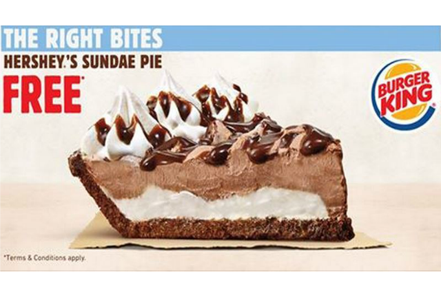 Burger King Hershey Sundae Pie