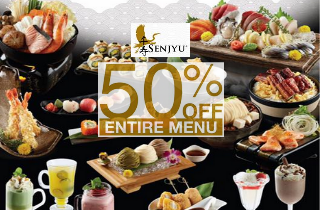 Senjyu 50 Off Menu