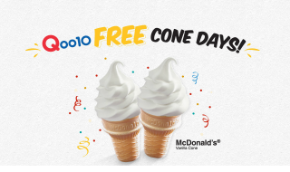 Qoo10 Free Cone Day