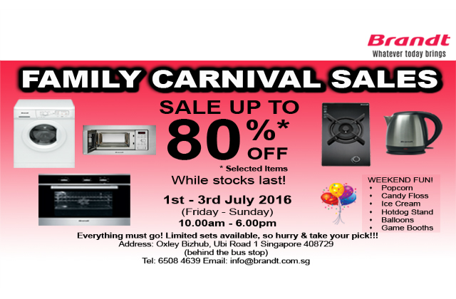 Brandt Family Carnival Sale