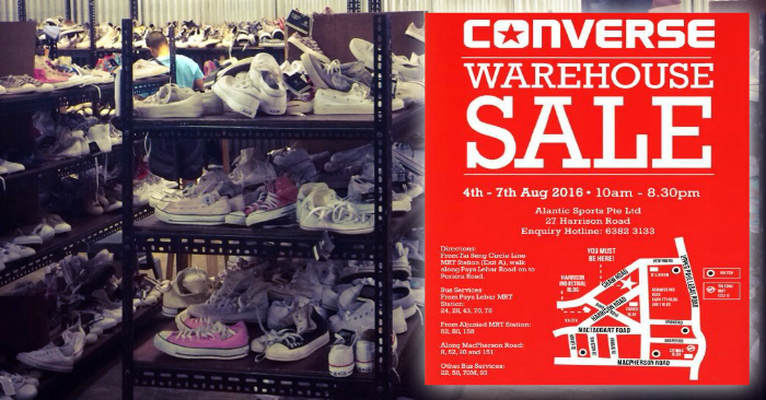 converse warehouse sales