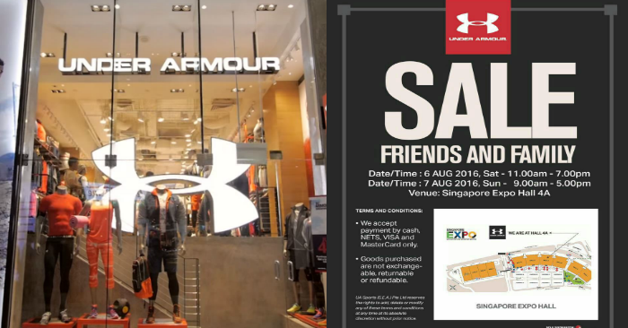 under armour family and friends sale