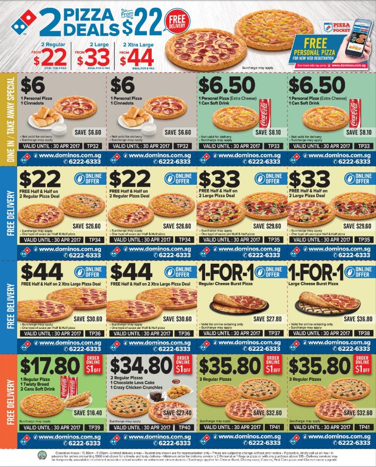 Domino's Pizza latest coupon deals let you enjoy savings of up to 36.