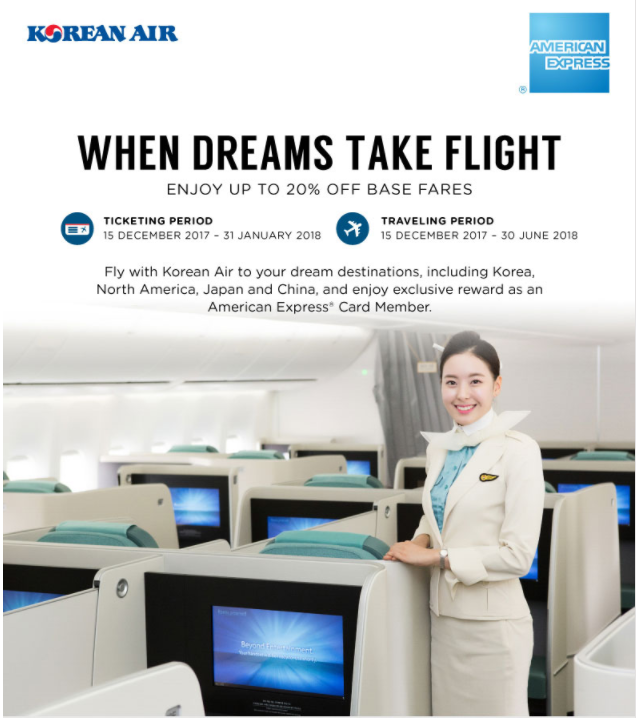 Take Flight on Korean Air with American Express!