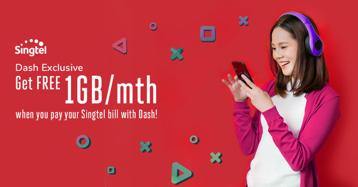 Free 1gb Data When You Pay Your Singtel Bill With Dash Moneydigest Sg