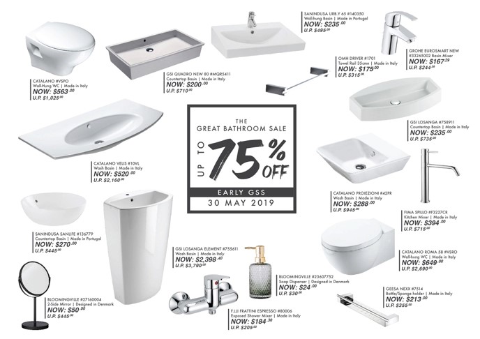 The Great Bathroom Sale is here! Up to 75%OFF | Early GSS