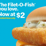 McDonald's Filet-O-Fish® is now selling for $2 for a limited time ...