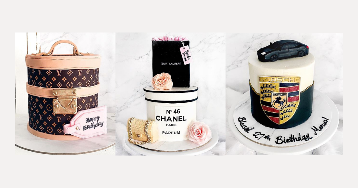 Designer cupcakes, Gucci, Louis Vuitton, Porsche, Channel, Dior