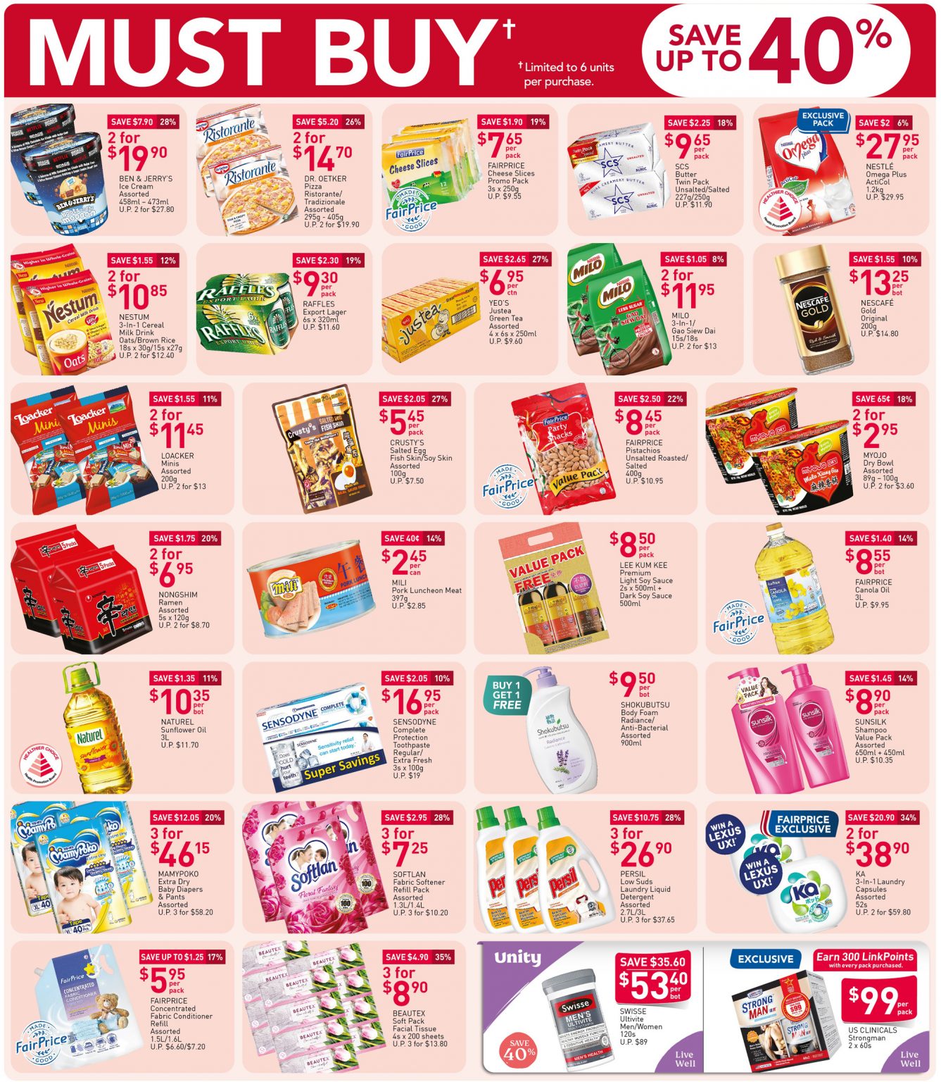 FairPrice must-buy items from now till 21 October 2020