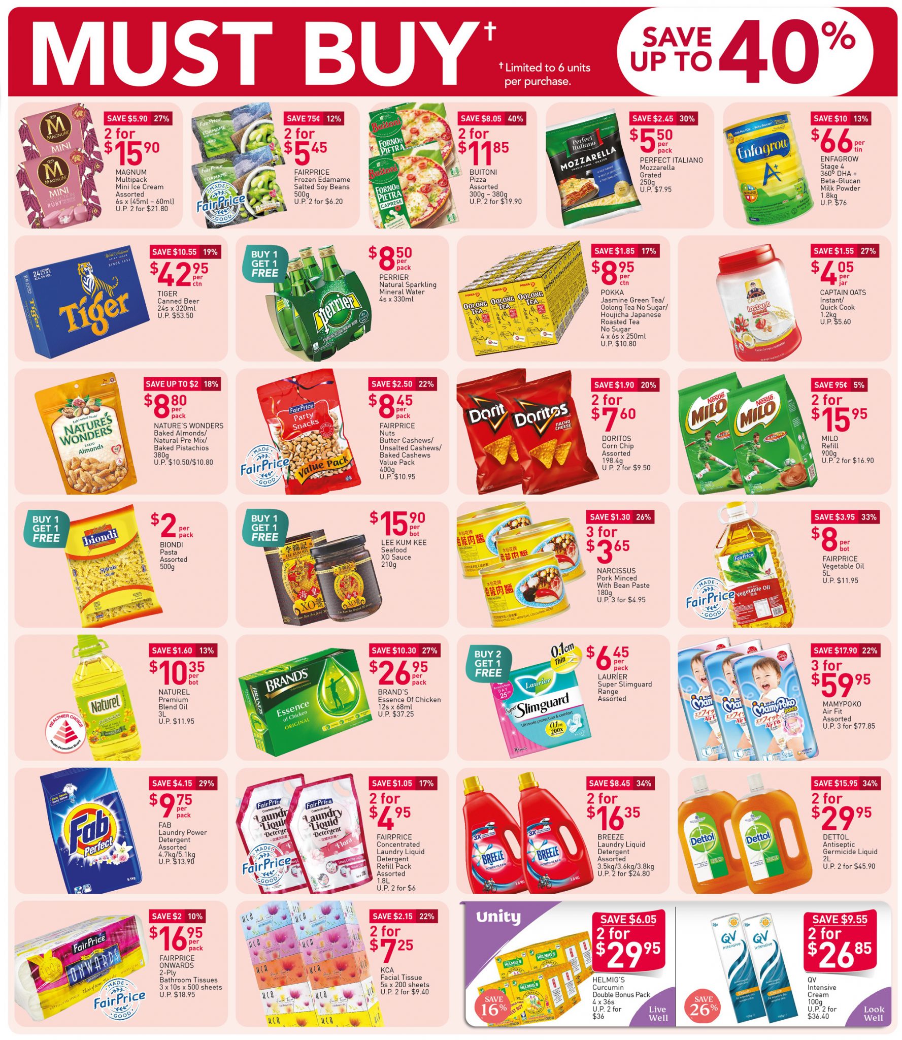 FairPrice must-buy items from now till 7 October 2020