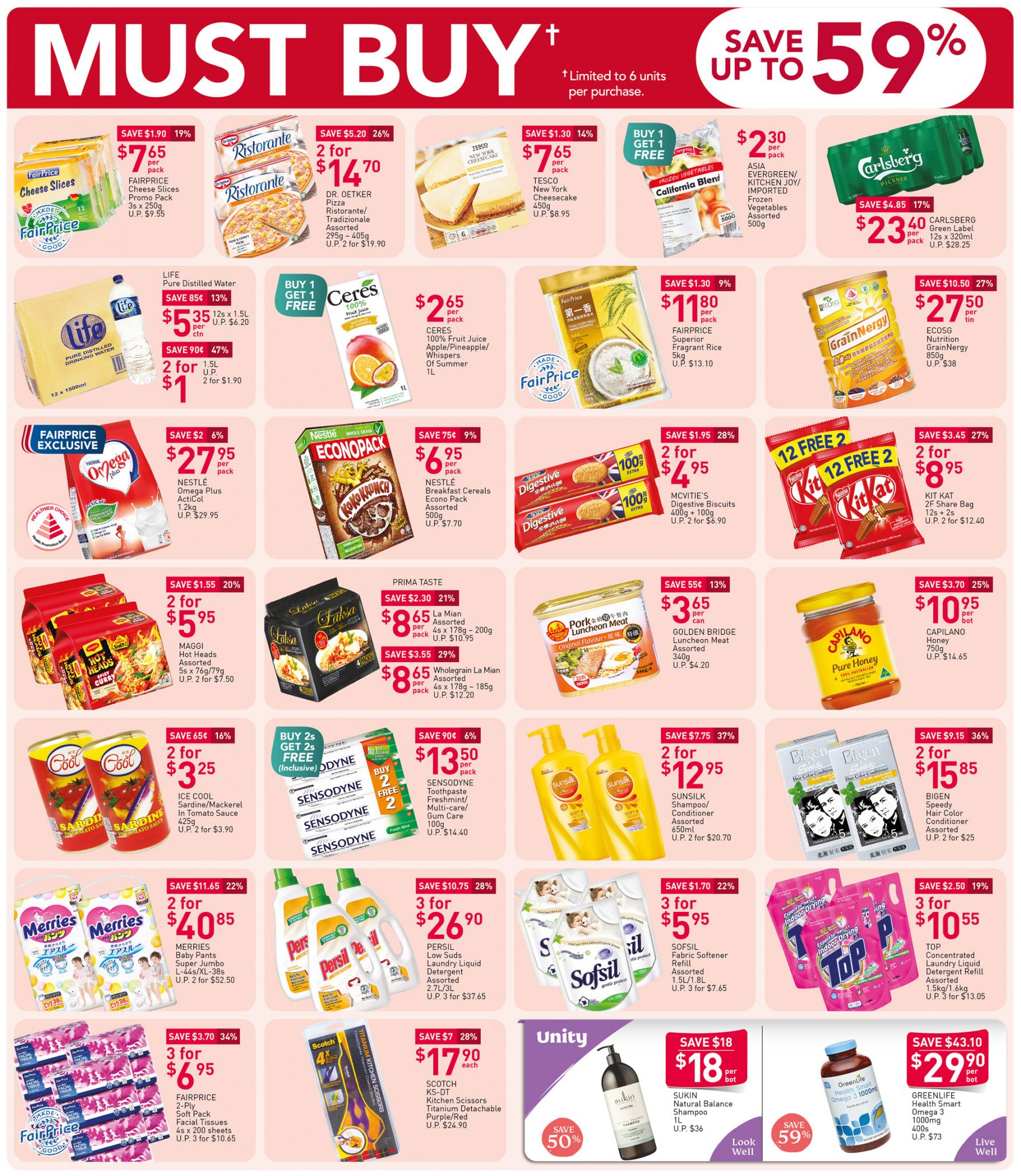 FairPrice must-buy items from now till 18 November 2020