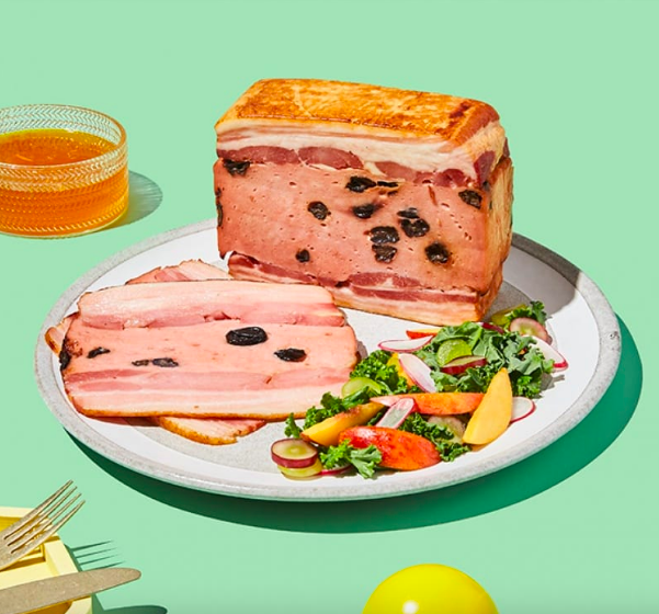 Pork Belly Ham with Raisins