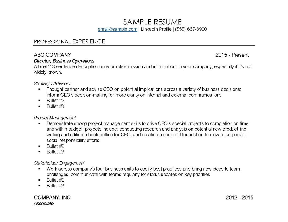 brief job role descriptions