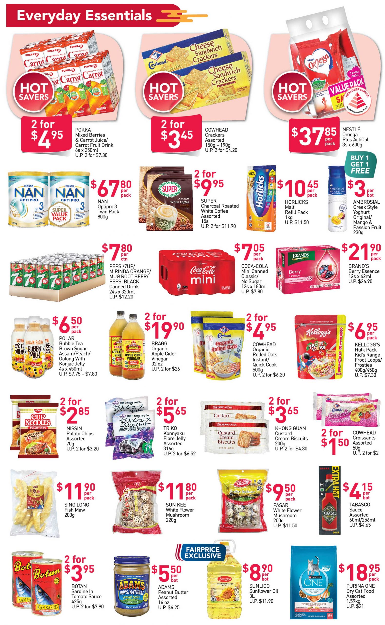 FairPrice’s weekly saver deals till 20 January 2021