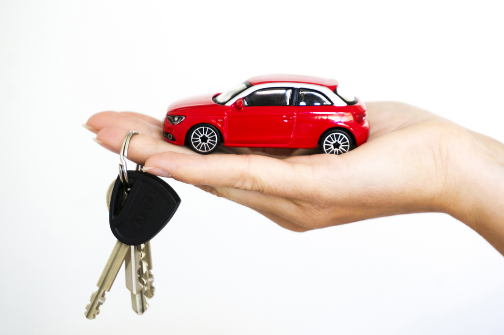 a toy car and car keys