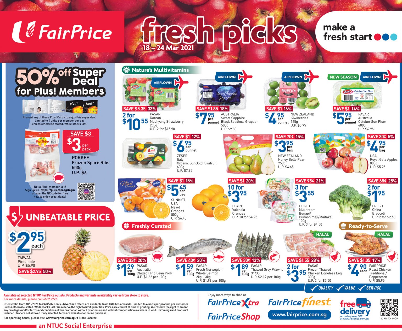 Fresh picks at FairPrice till 24 March 2021