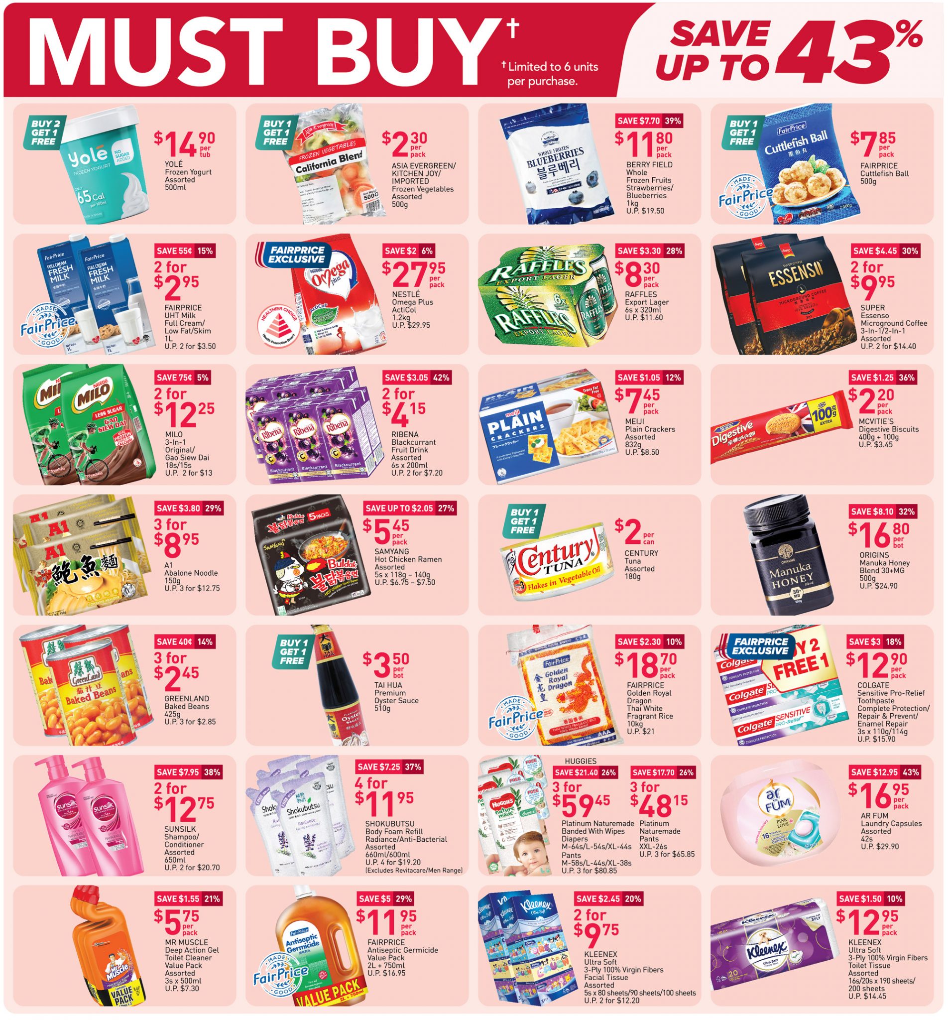 Must-buy items from now till 14 April 2021