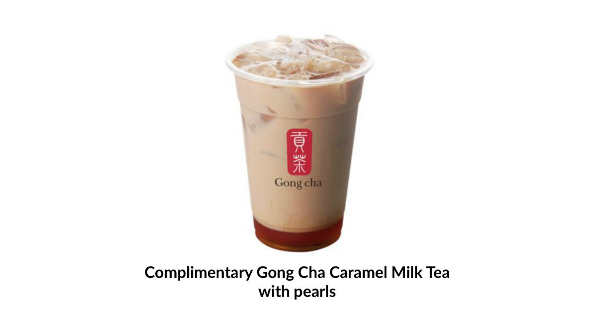 Free Gong Cha Caramel Milk tea with Pearls for Maybank Cardmembers from now till 20 Jun 21