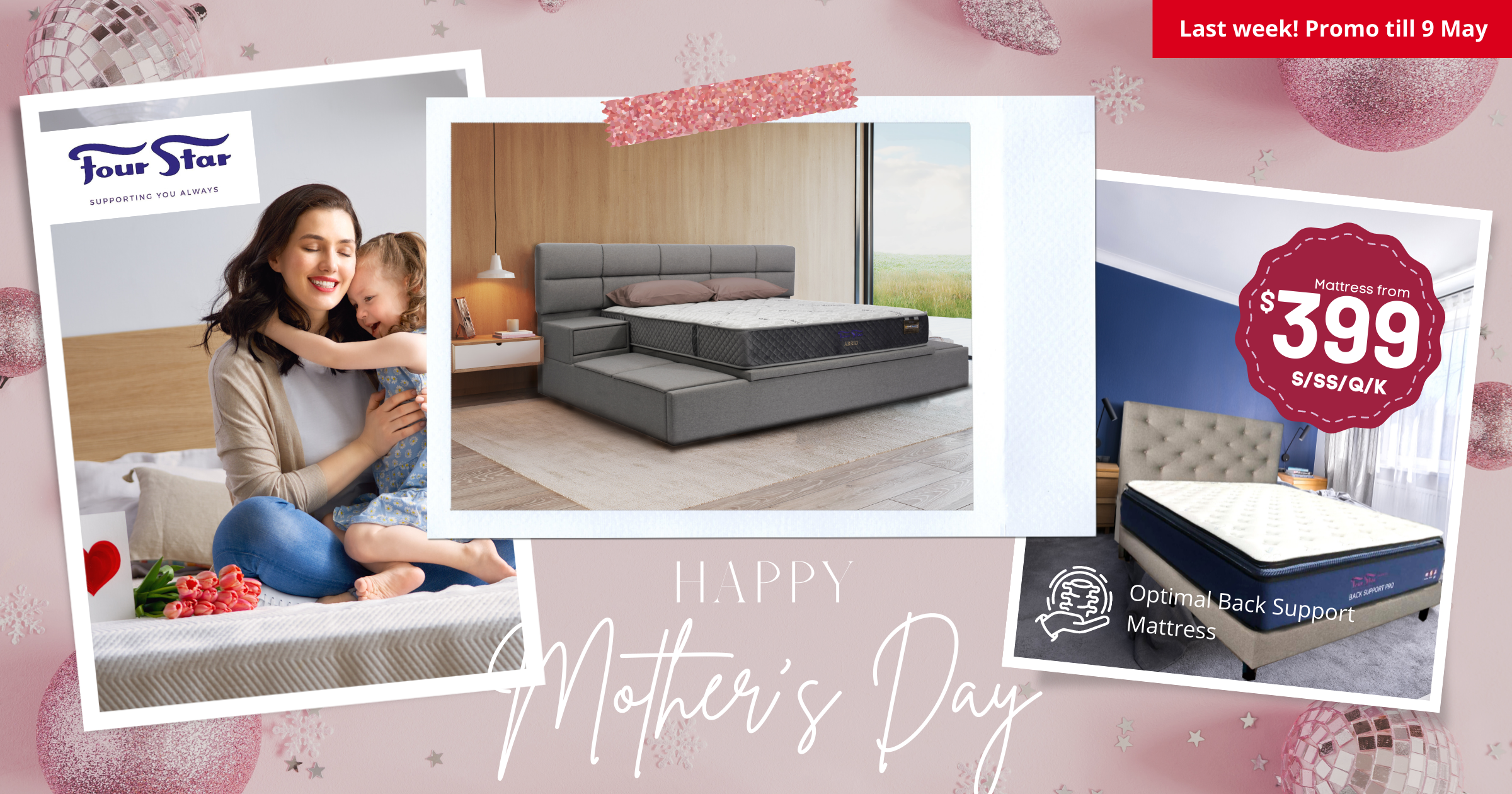 Four Star celebrates Mother's Day with 50% off storewide discount on premium mattresses, bed frames and more (6 - 9 May 21)