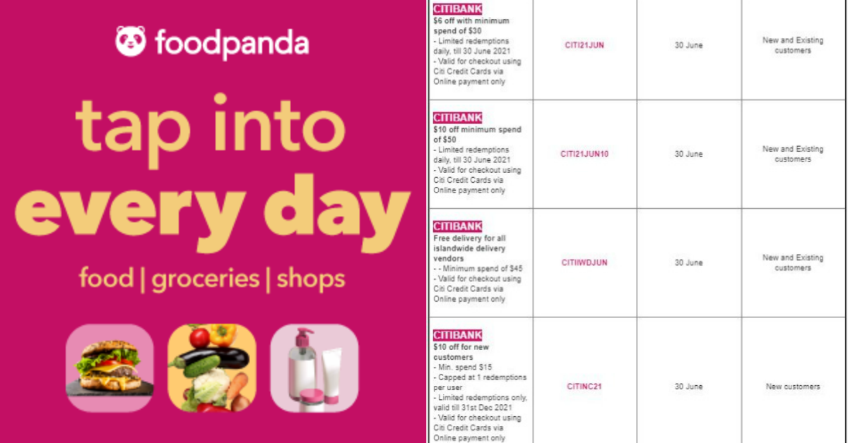 Here are 25 foodpanda promo codes that you can use for the month of June  2021 | MoneyDigest.sg