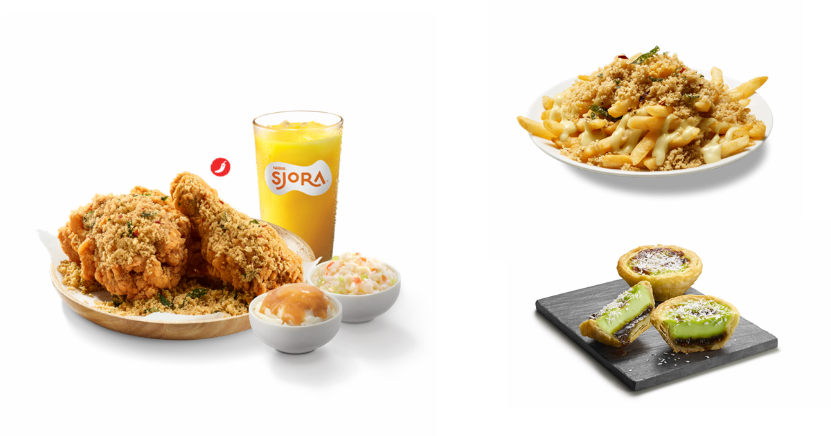 KFC Cereal Chicken is back from 9 July 2021! This time round with the new Cereal Fries and Ondeh Ondeh Egg Tart