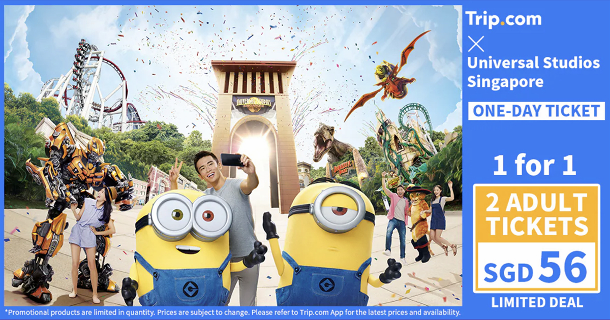 1-FOR-1 Tickets to Universal Studios Singapore™ at $56 