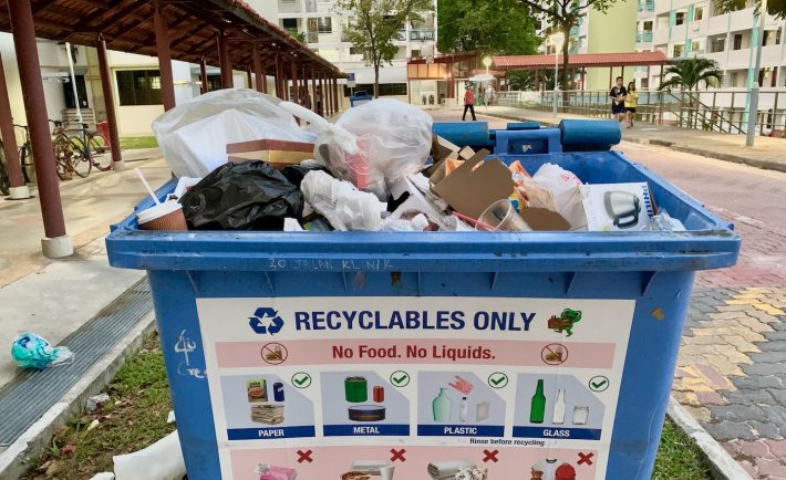 recycling bin in Singapore