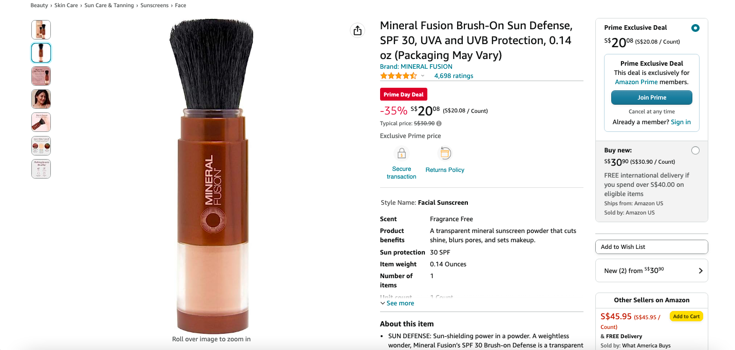 MINERAL FUSION Brush-On Sun Defense