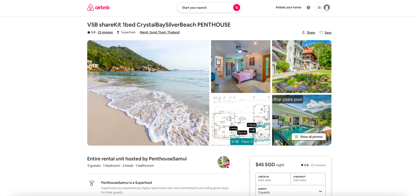 Entire rental unit hosted by PenthouseSamui