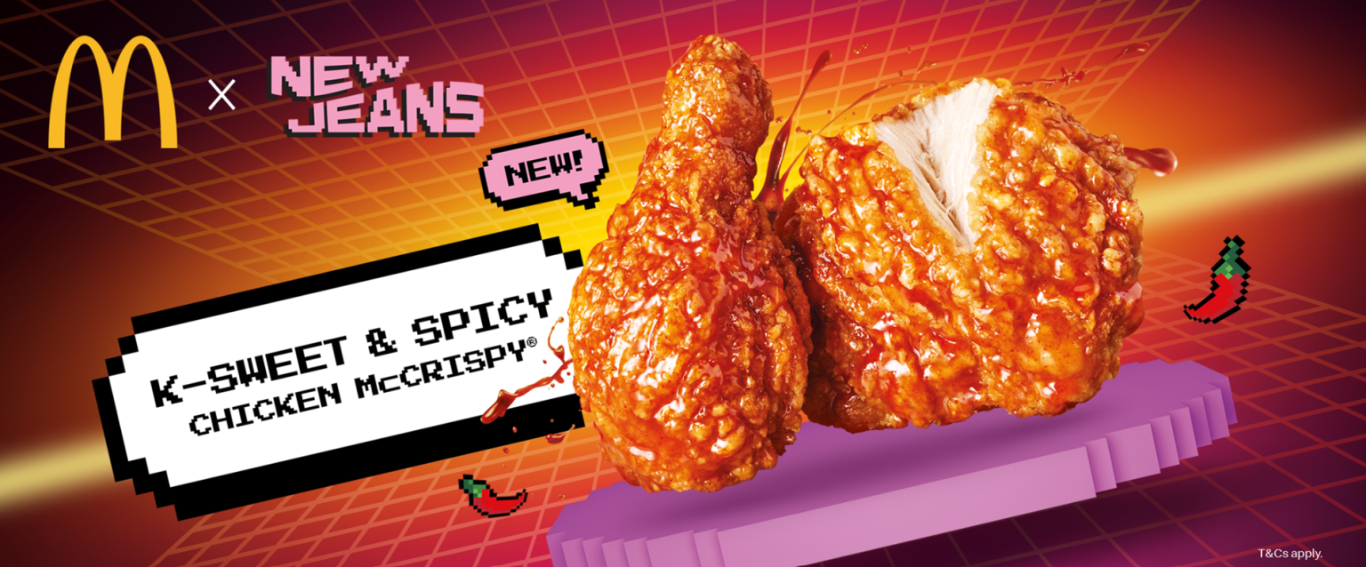 Mcdonalds X Newjeans Collaboration Has Arrived In Singapore K Sweet And Spicy Chicken Mccrispy 8344