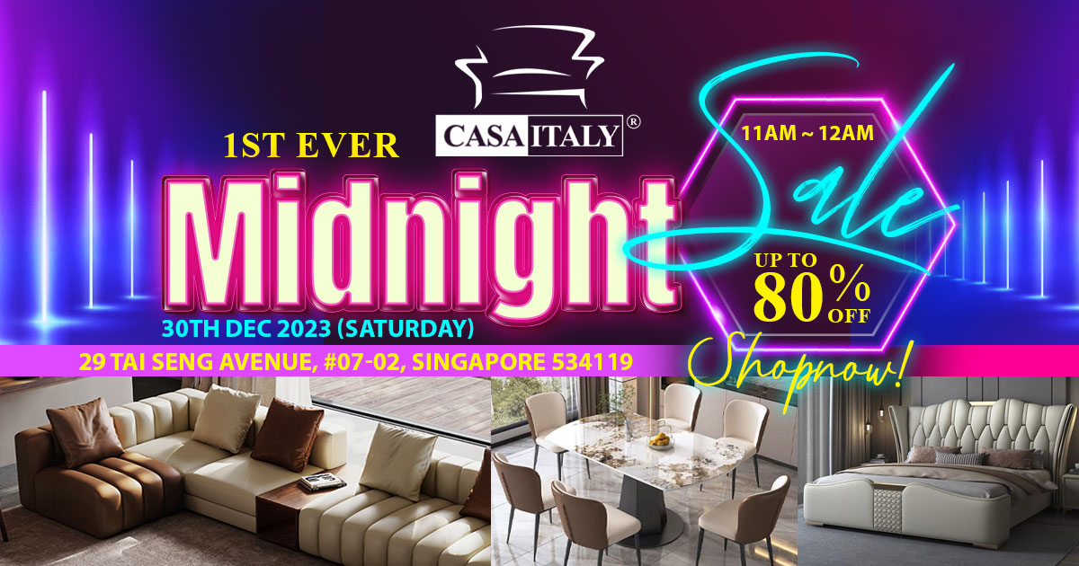 Casa Italy's 1st Ever Midnight Sale Extravaganza! | MoneyDigest.sg