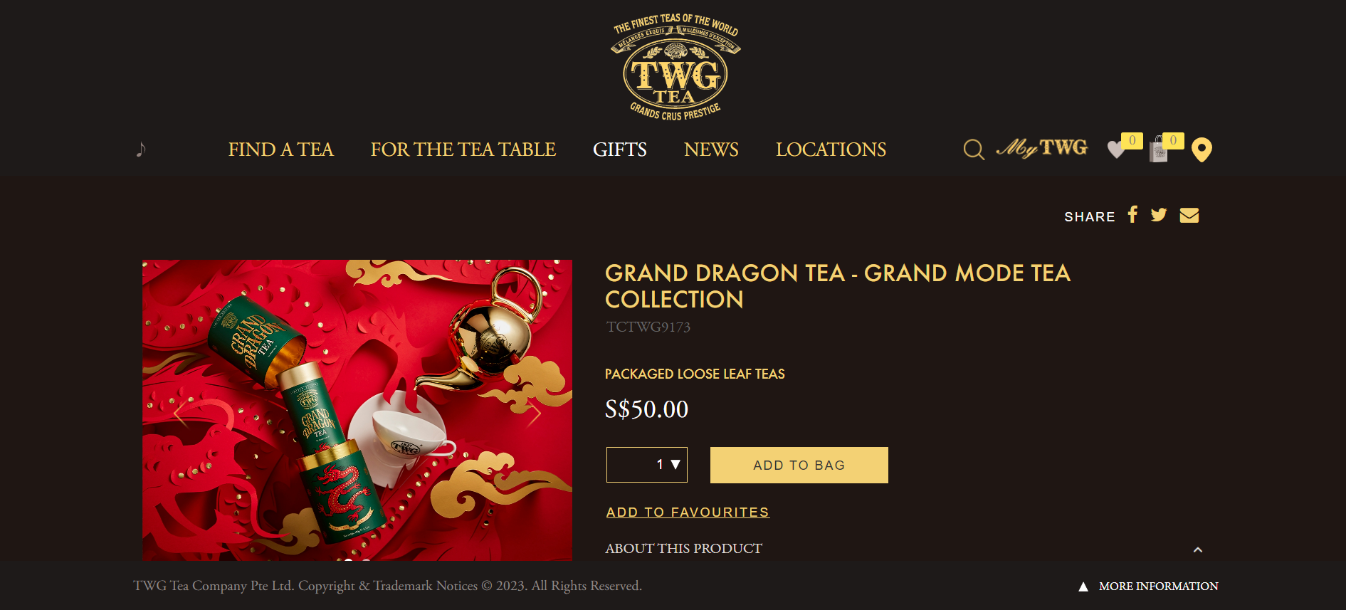 GRAND DRAGON TEA - GRAND MODE TEA COLLECTION 