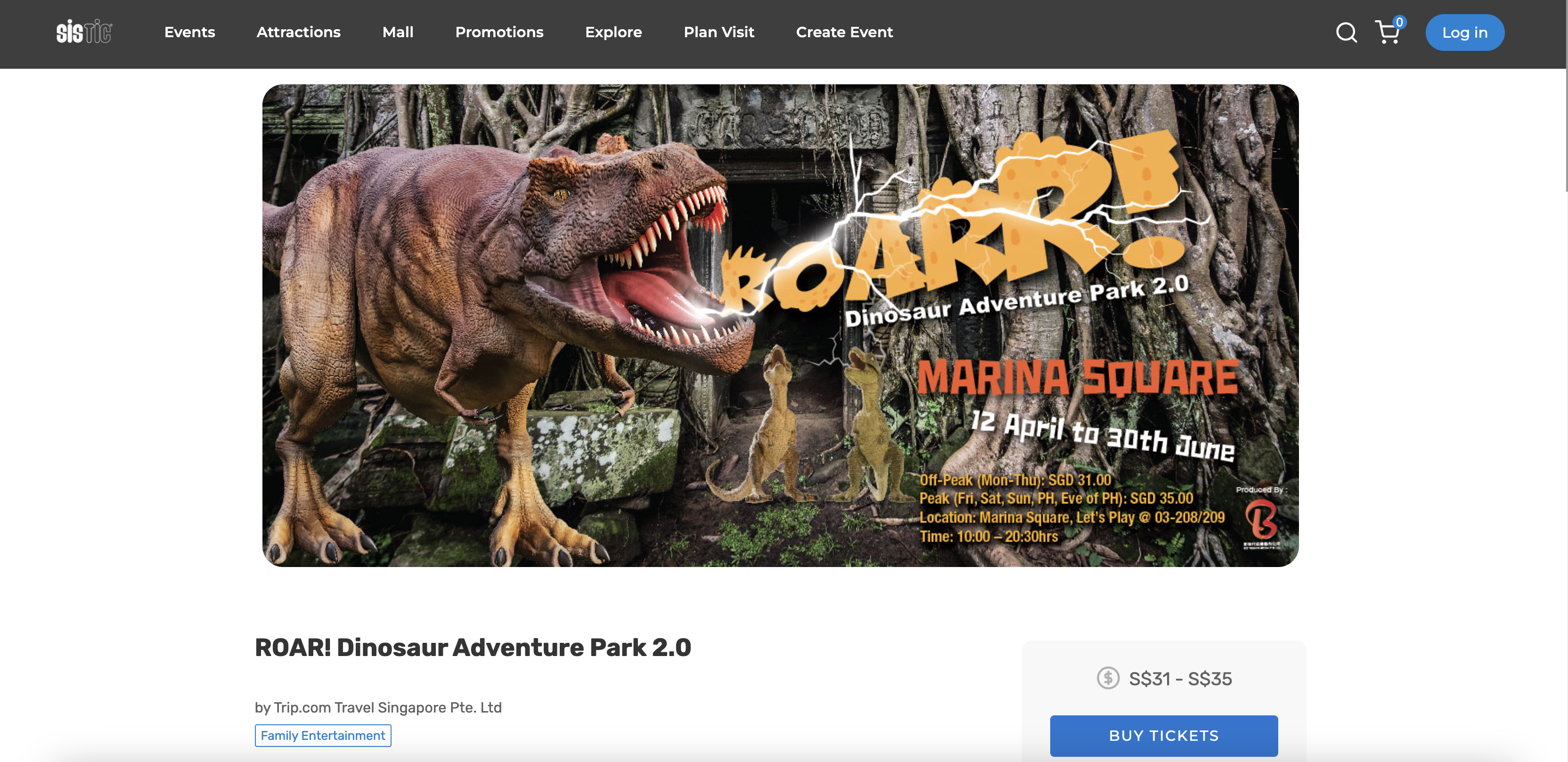 ROAR! Dinosaur Adventure Park 2.0