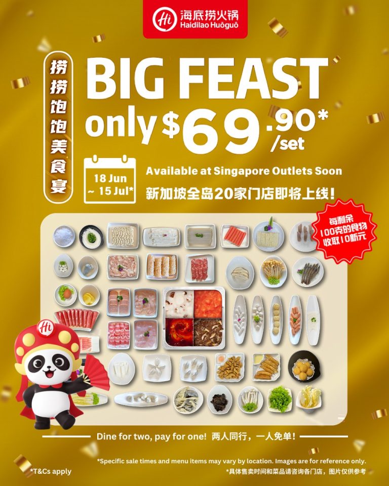 Lobang: Haidilao Offering ‘1-FOR-1 Buffet’ At $69.90++ At 20 Outlets ...