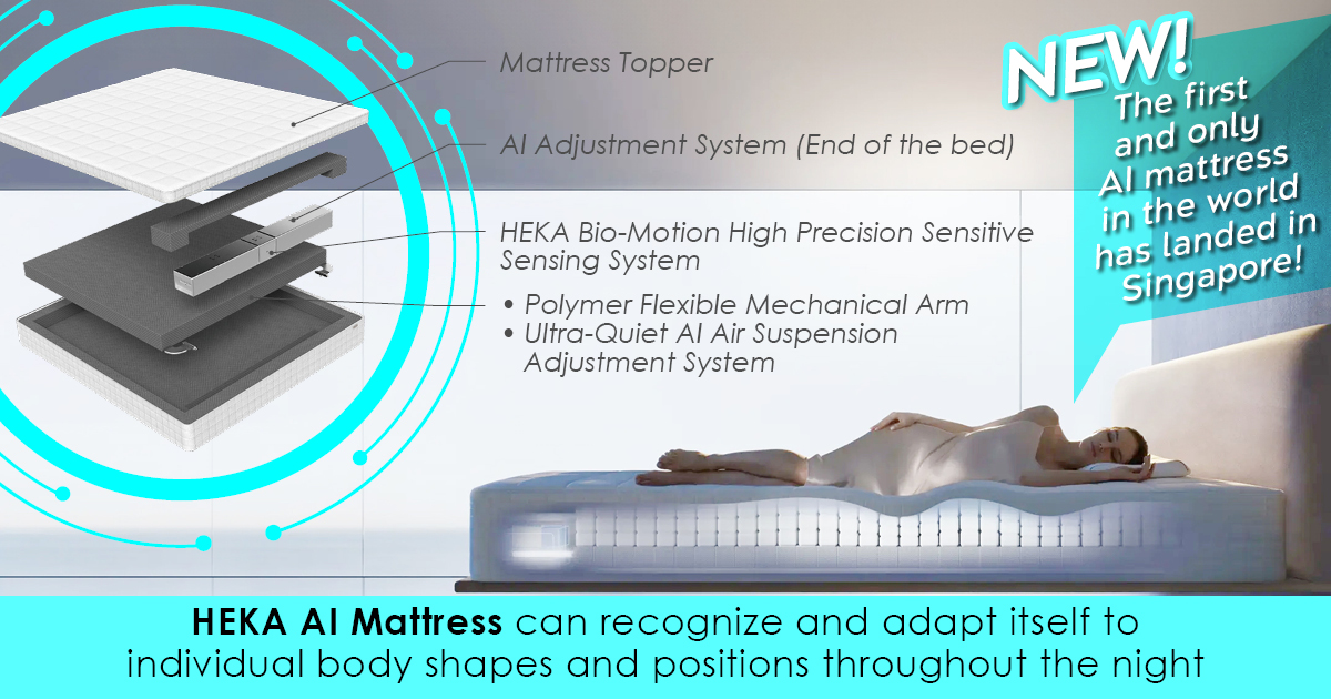 A person lying on a mattress Description automatically generated