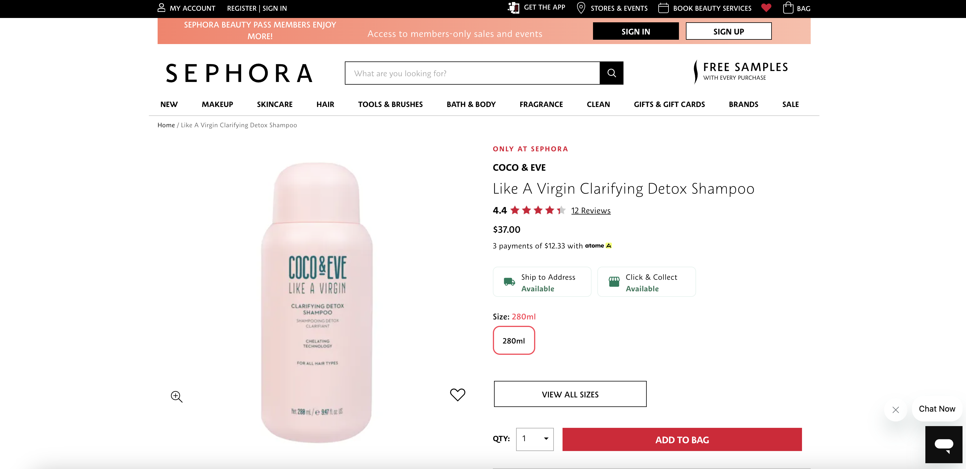 Coco & Eve Like A Virgin Clarifying Detox Shampoo