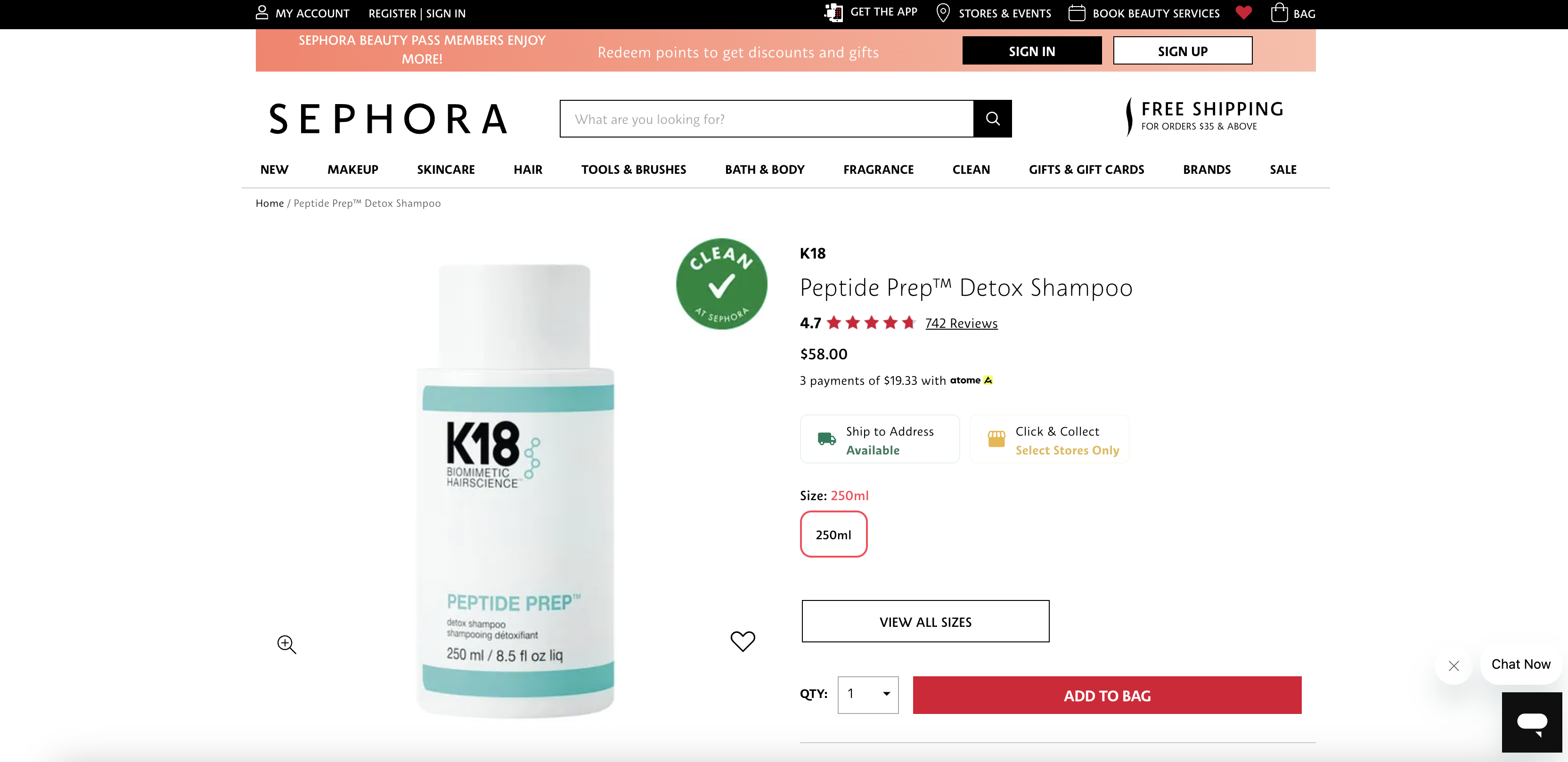 K18 Peptide Prep™ Detox Shampoo