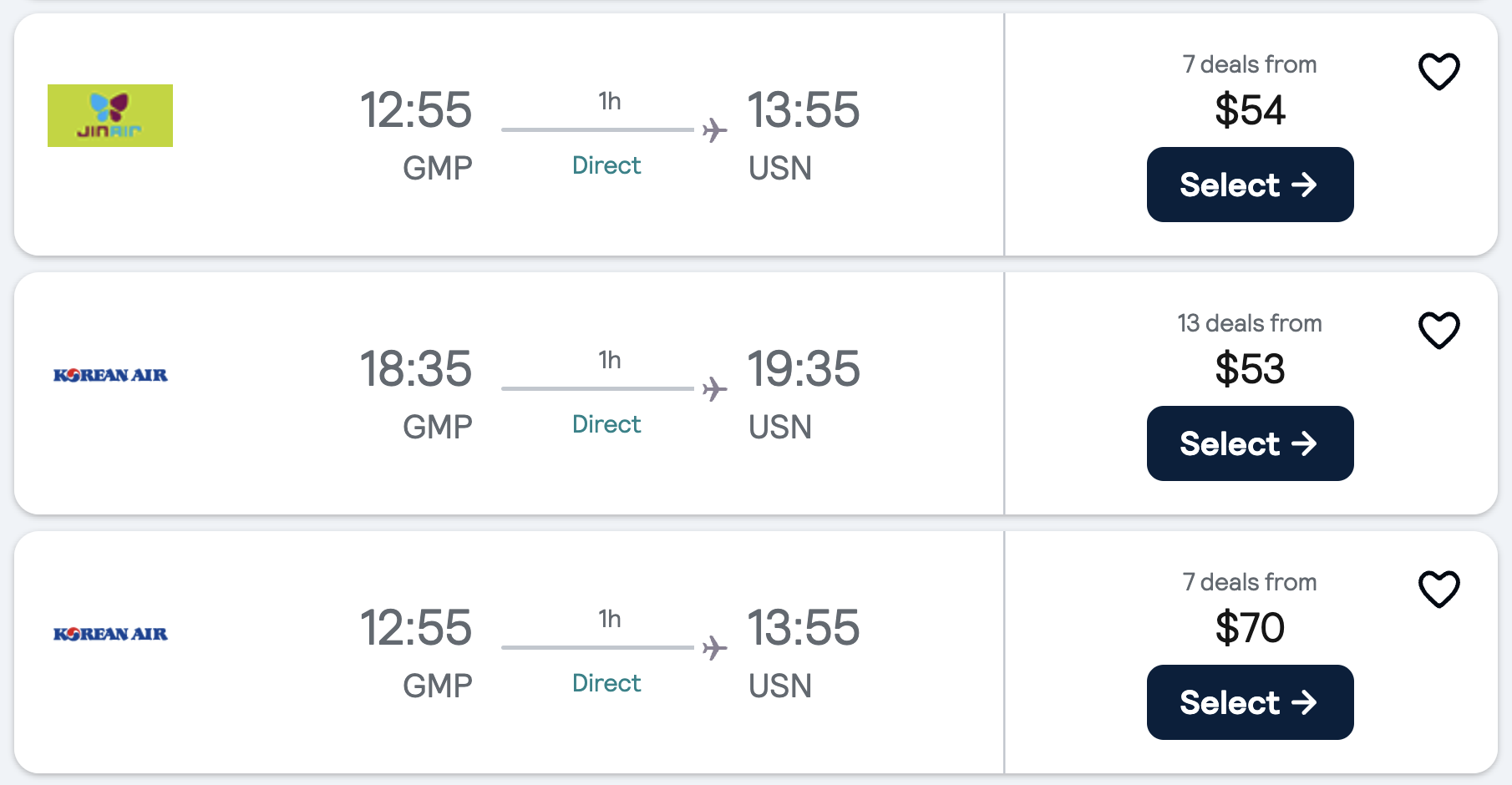 Flights to Ulsan