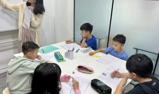 students in a chinese language class