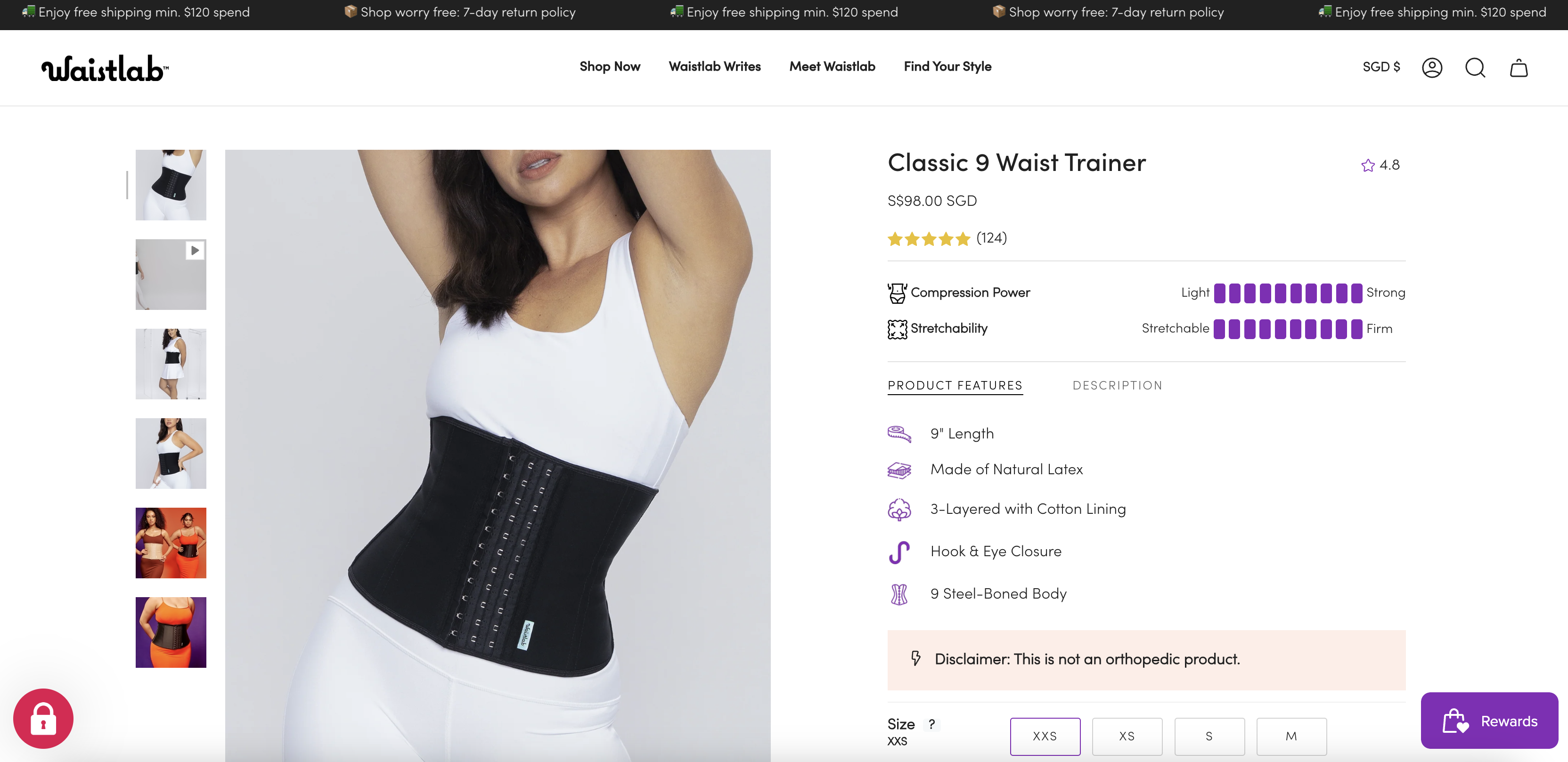 Classic 9 Waist Trainer