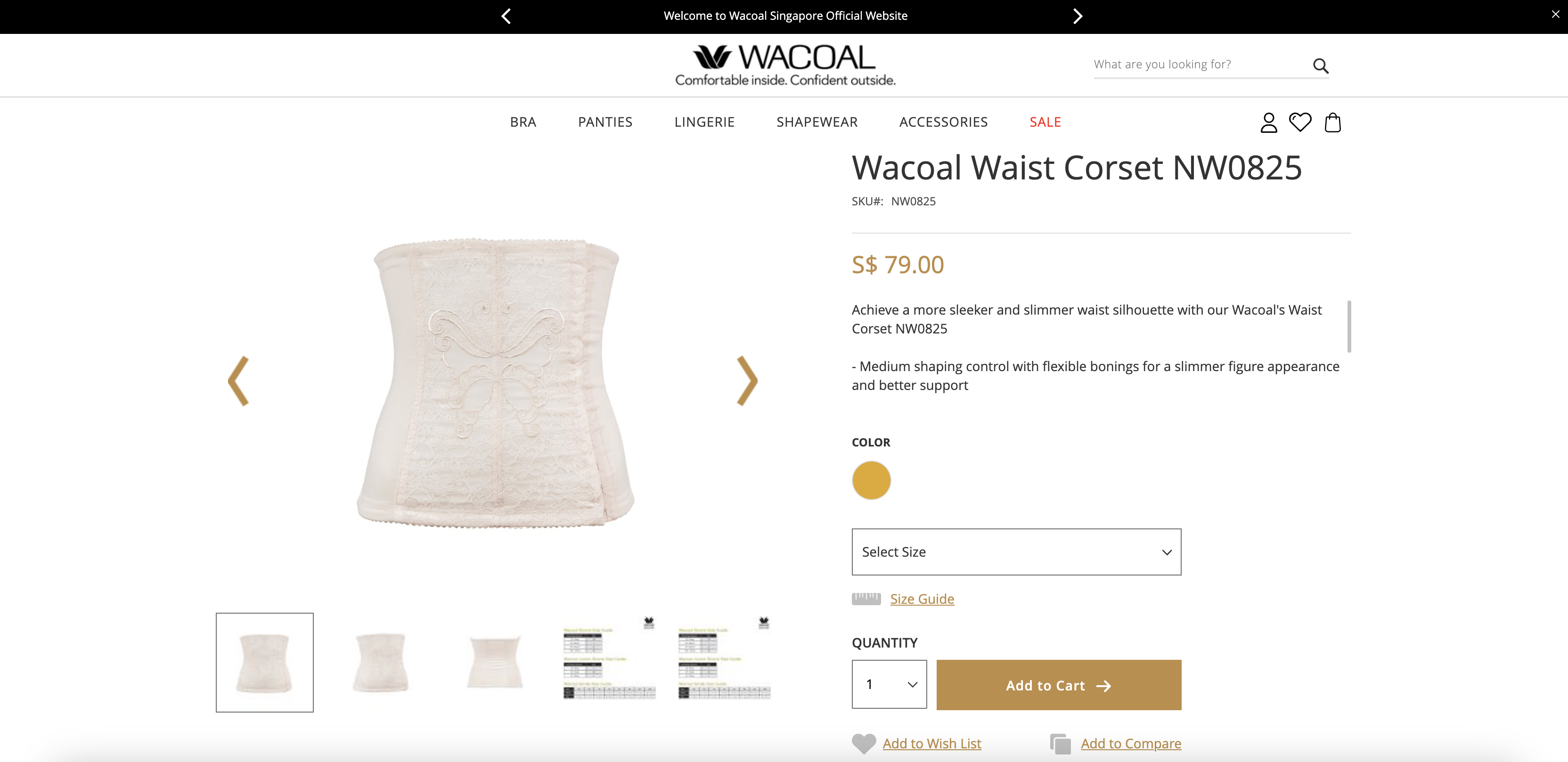 Wacoal Waist Corset NW0825