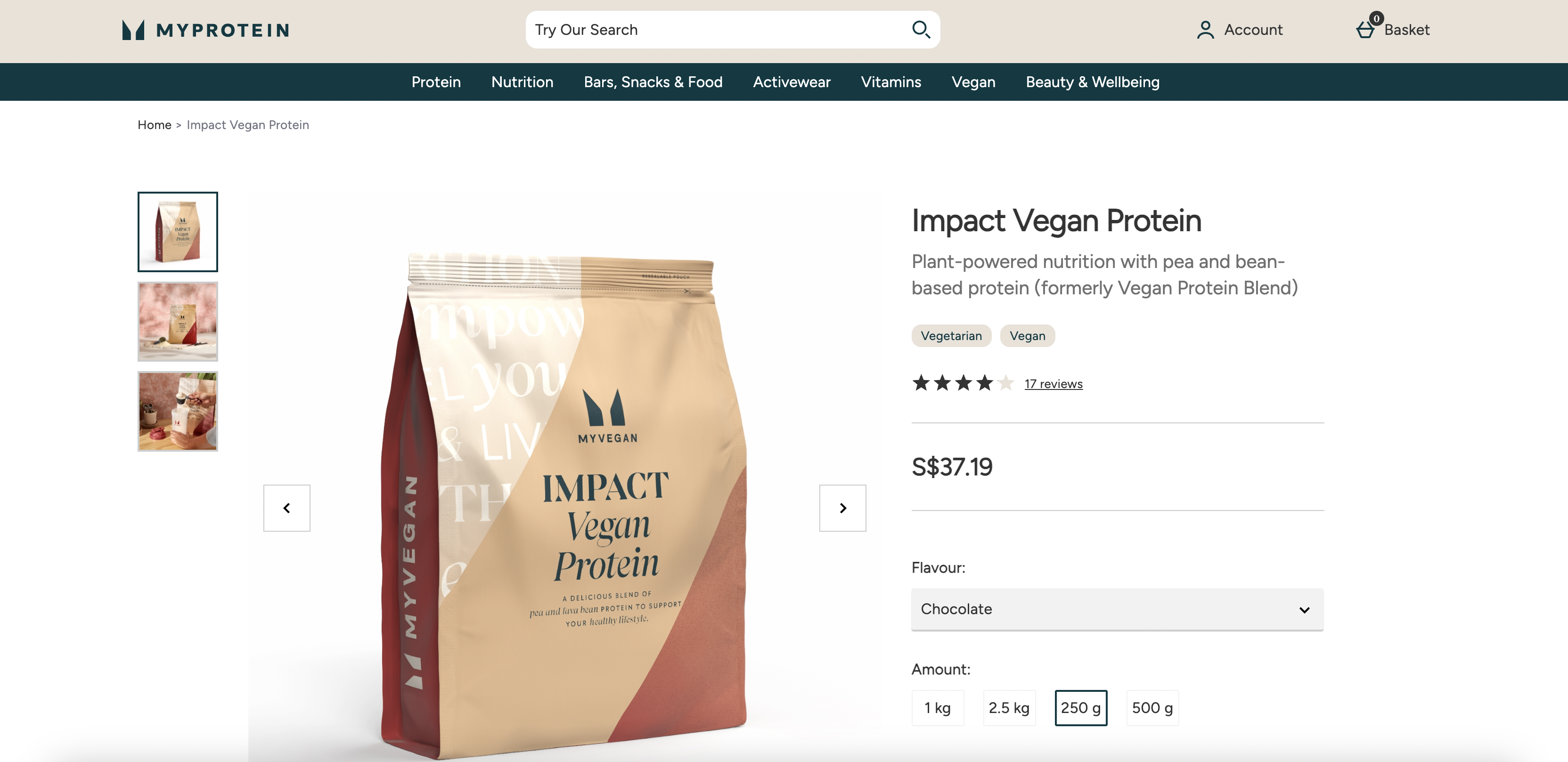 Impact Vegan Protein