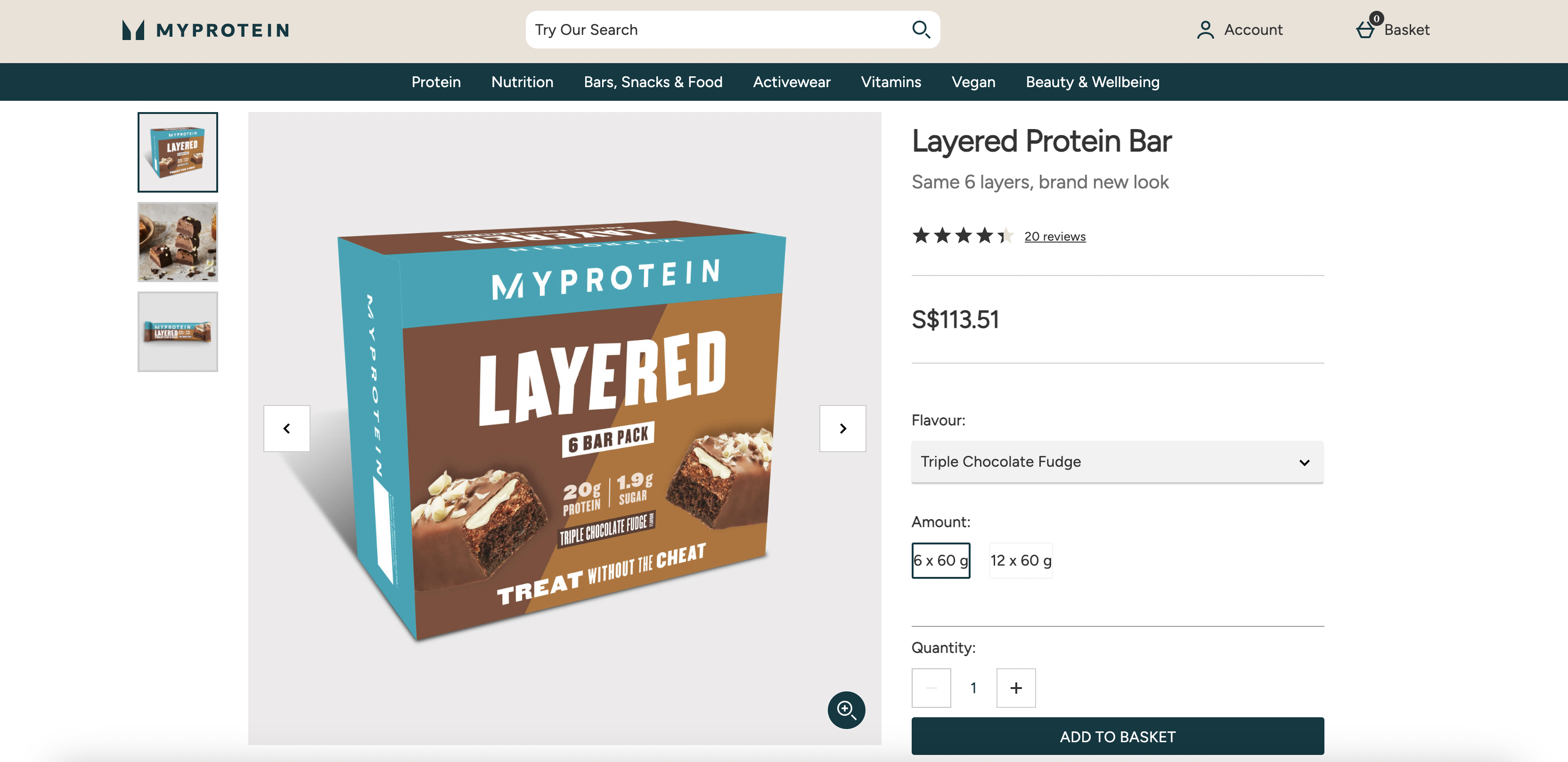 Layered Protein Bar