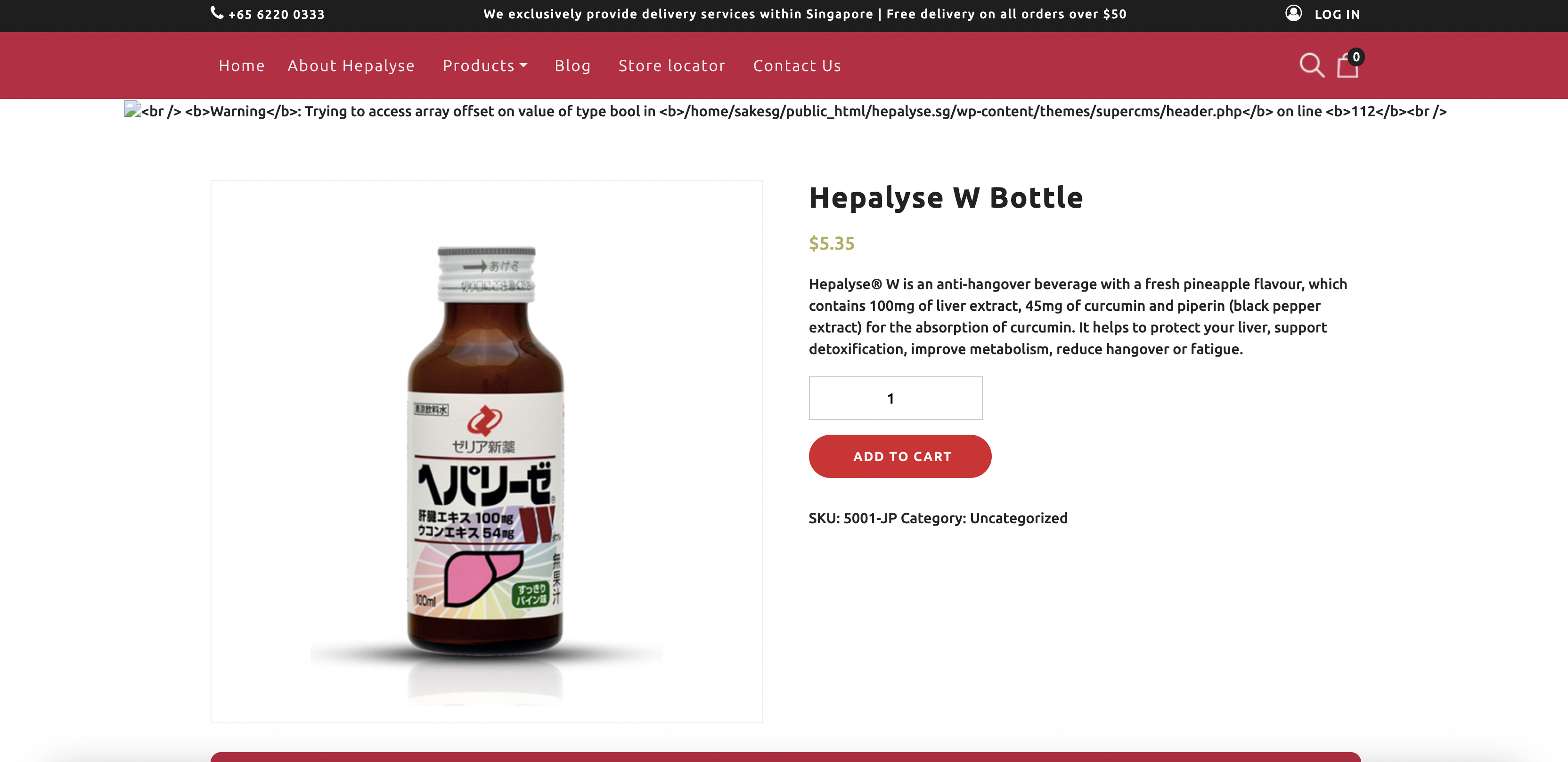 Hepalyse W Bottle