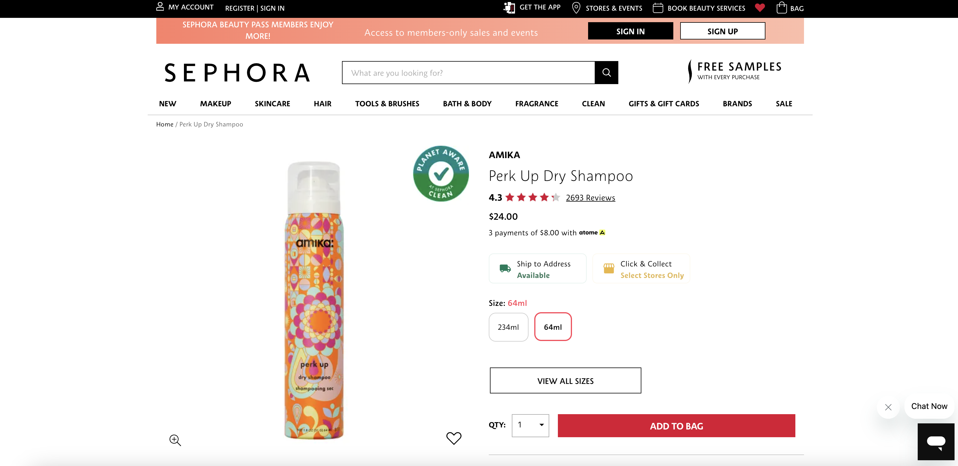 Perk Up Dry Shampoo