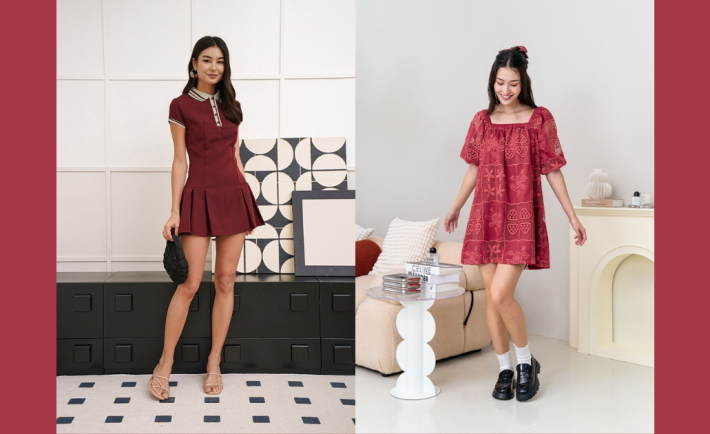 Red-Hue Dresses