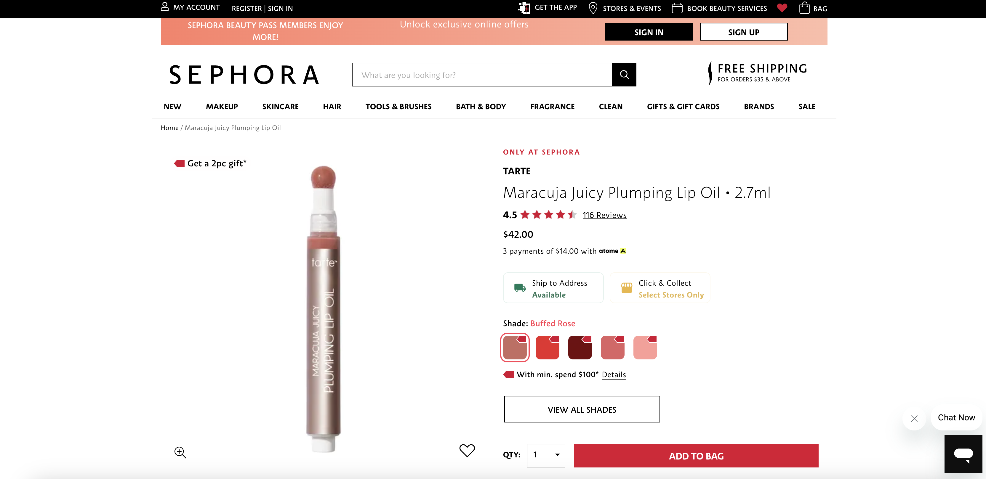 Maracuja Juicy Plumping Lip Oil