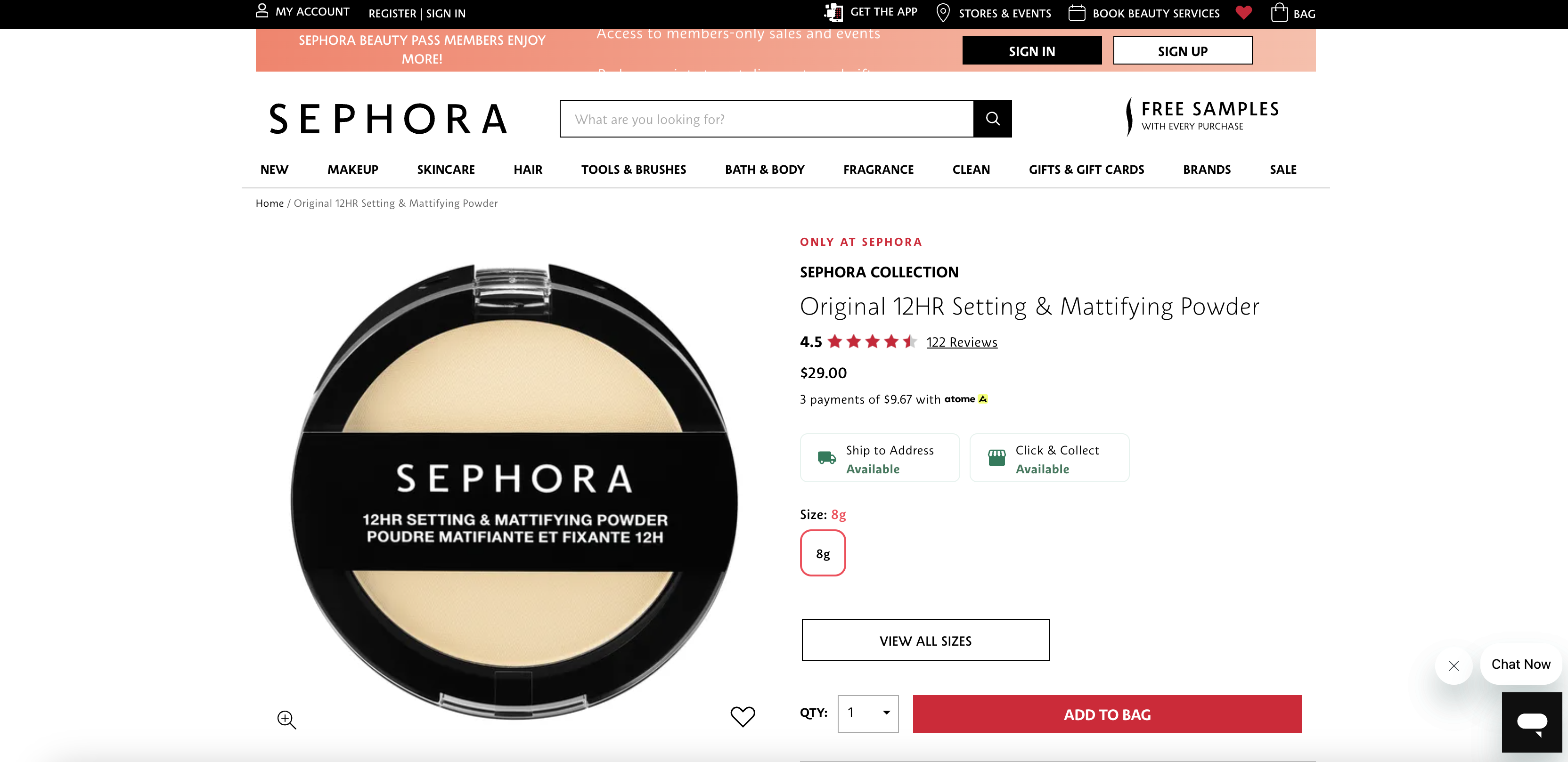 Original 12HR Setting & Mattifying Powder