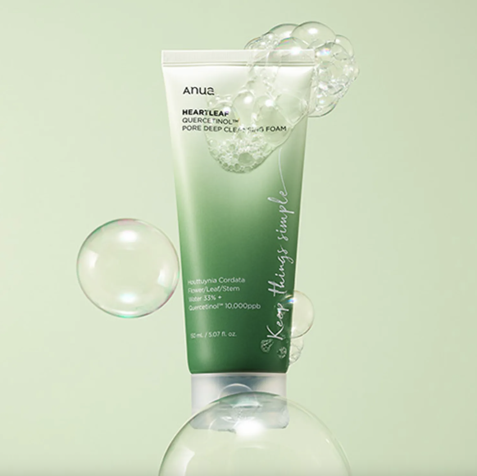 Anua Heartleaf Quercetinol Pore Deep Cleansing Foam 150ml